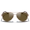 MERRY'S Aviator Sunglasses for Men Women Polarized Shades Acetate Temple