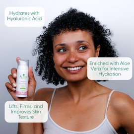 Aurea Natur' Lift Face Cream - Improves The Skin's Texture - Contains Hyaluronic Acid - Toning And Firming Effect - Moisturizes And Restores Your Skin - Suitable For All Skin Type - 1.4 Oz