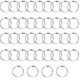 Loose Leaf Binder Rings Book Binder Rings 30mm Metal Rings for Crafts Card Rings Key Chain Rings for Flash Cards Office Home Book Binder Rings Ring Binder Clips