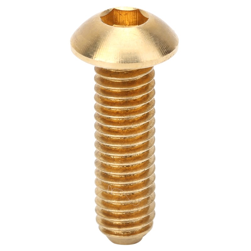 50Pcs Round Hex Socket Screw Copper Fastener Hardware Tools Industrial