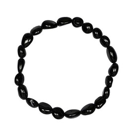 Chili Jewels Bracelet Schorl Bar 0608 mm Nuggets, Black, 1 Piece