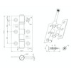 Door Hinges 3" 76mm Ball Bearing 1 Pair Pack [2
