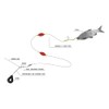Black Cat U-float assembly for catfish fishing, 200 cm, micro