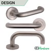 EAI Return to Door Lever on Rose Handle & Latch