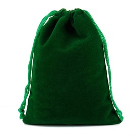 SHTGOI Pack of 10 Velvet Bags 15 x 20 cm Velvet Jewellery Bags Velvet Bags with Drawstring Jewellery Storage Bag Candy Bags Gift Bags for Wedding Christmas Party Green