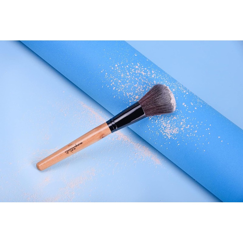 Set profesional de 24 piezas brochas para maquillaje (Madera Original)