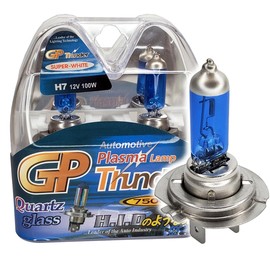 GP Thunder H7 PX26D 100W Xenon White with Quartz Glass Light Bulbs for Headlamp/High Beam/Low Beam/Fog Light / GP75K-H7