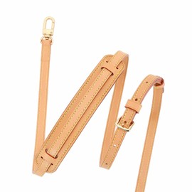 Adjustable Vachetta Leather Strap Vachetta Crossbody Belt for Pochette Small Bags Speedy Favorite NM Eva PM MM with Gold Hardware 1.2cm (Vachetta strap2S1.2+Shoulder pad)