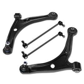 Frenzybro 4 PCs Front Lower Control Arm with Ball Joints Sway Bar Link Replacement For 2006-2014 Honda Ridgeline