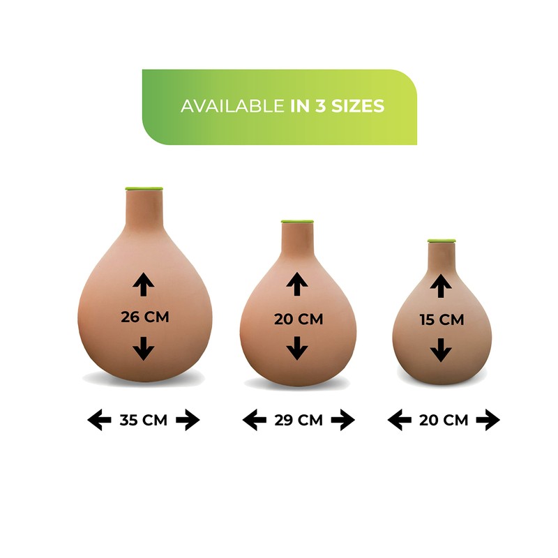 Bio Green HM-S Small HYDRO Max Clay Vessel - Brown