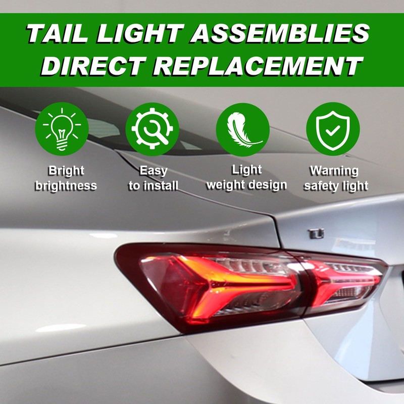 Lochnchn LED Tail Lights Compatible with Chevy Malibu 2019 2020