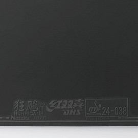 Nittaku Hurricane Pro 3 Turbo Blue Table Tennis and Ping Pong Rubber - Super Thick (2,0) Black