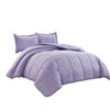 Chezmoi Collection 3-Piece Down Alternative Comforter Set (Oversized King, Lavender)