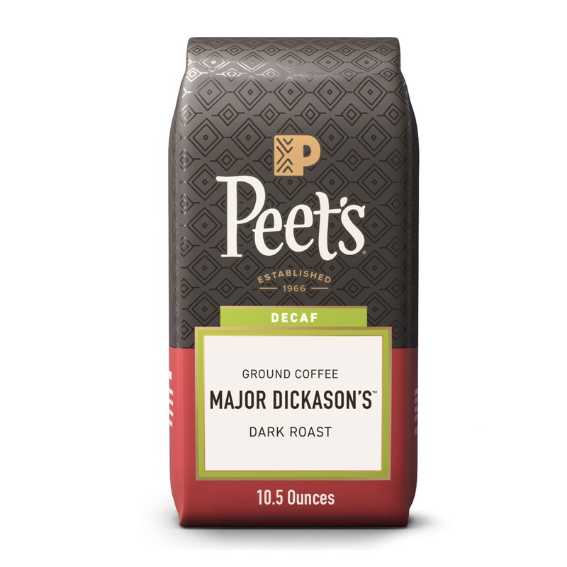 Peet's Coffee, Dark Roast Ground Coffee, Decaffeinated Arabica Coffee -
