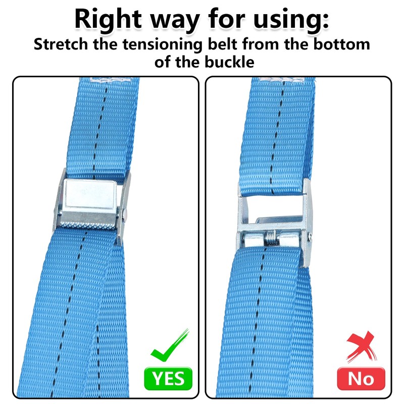 ASelected 4Pcs Ratchet Tie Down Straps 4 M X 25
