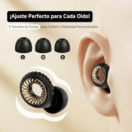 Tapones para Oídos para Dormir -30dB Reducción de Ruido, Silicona Suave Ergonómica para Ronquidos, Estudio y Viajes, Incluye Estuche y 3 Tamaños de Al