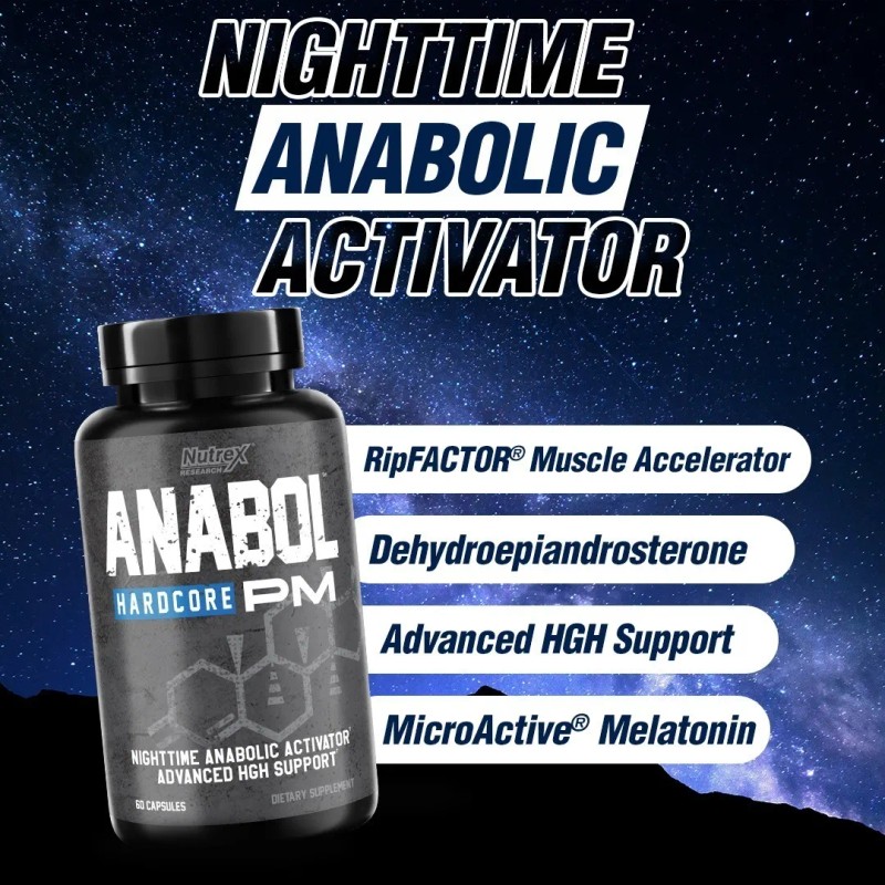 Anabol Hardcore Pm Nutrex Research Warrior Series 60 Cáps Sabor
