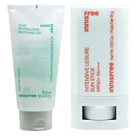 Innisfree Aloe Revital Soothing Gel + Intensive Leisure Sun Stick / 이니스프리 알로에 리바이탈 수딩젤+인텐시브 레져 선스틱