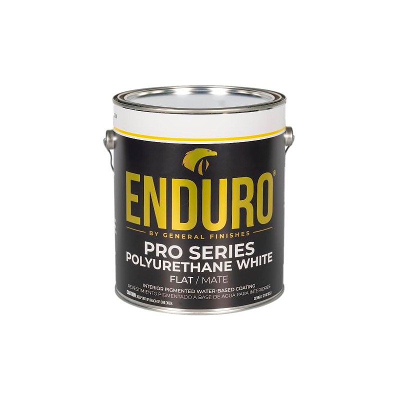 General Finishes Enduro Pro Series White Polyurethane, 1 Gallon, Flat