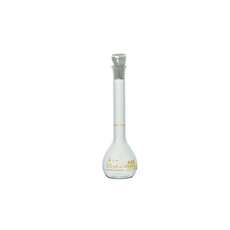 IWAKI メスフラスコ(ニュースタンダード) 20mL 1個 5640FK20S
