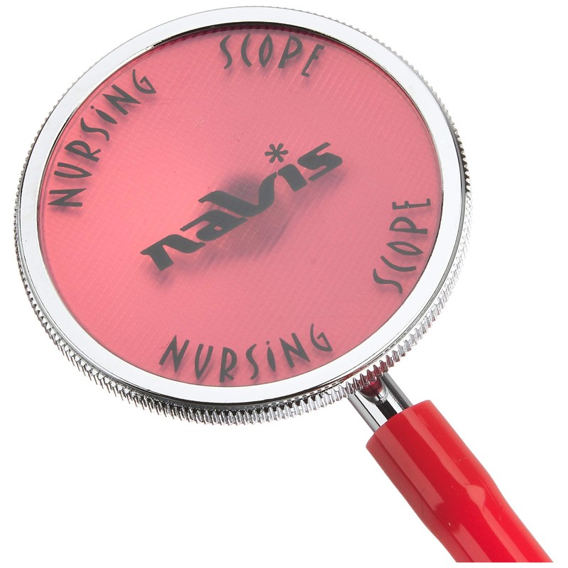 Navis Stethoscope Nursing Scope External Spring Type Single Red /