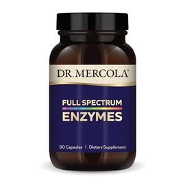 Dr. Mercola, Suplemento Dietético De Enzimas De Espectro Completo, 30 Porciones - 90 Cápsulas