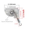 2pcs 2" Low Profile Wand Tilter Mechanism with Square Zinc
