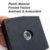 10 Pcs Square Tube Plastic Inserts M8 Thread Furniture Leg