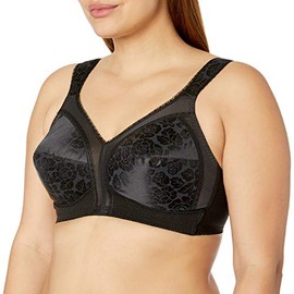Playtex Women's 18 Hour Original Comfort Strap Bra, Black, 54C