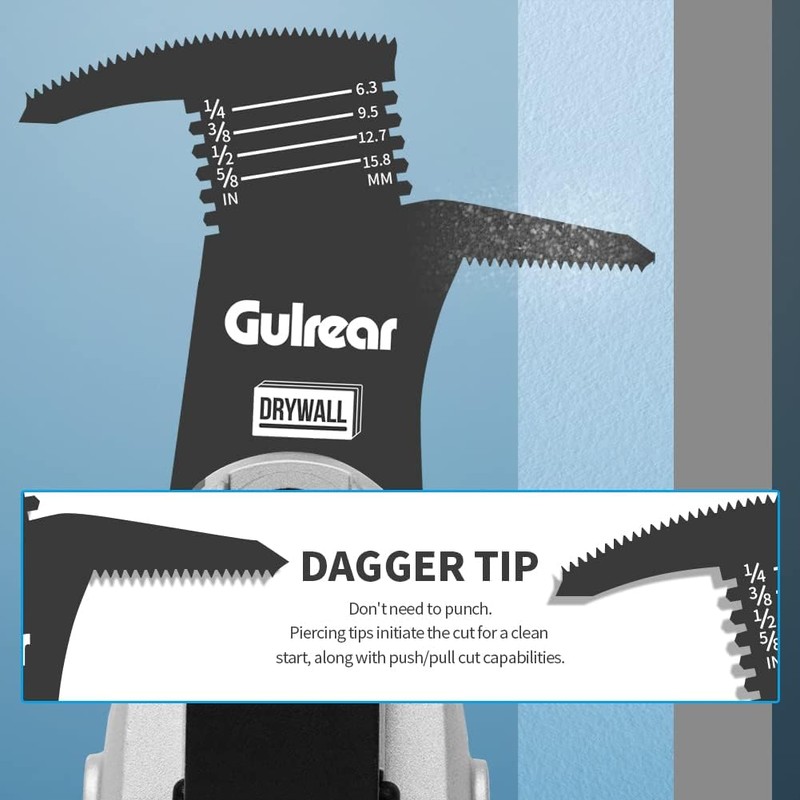 5pcs Drywall Saw Blades for Multi Tool Oscillating Multi Tool