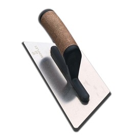 Skimflex Venetian Plaster Trowel 240mm – Stiff Trapezoid Stainless Steel Blade with Cork Handle – Microcement Finishing Tool for Decorative Plastering