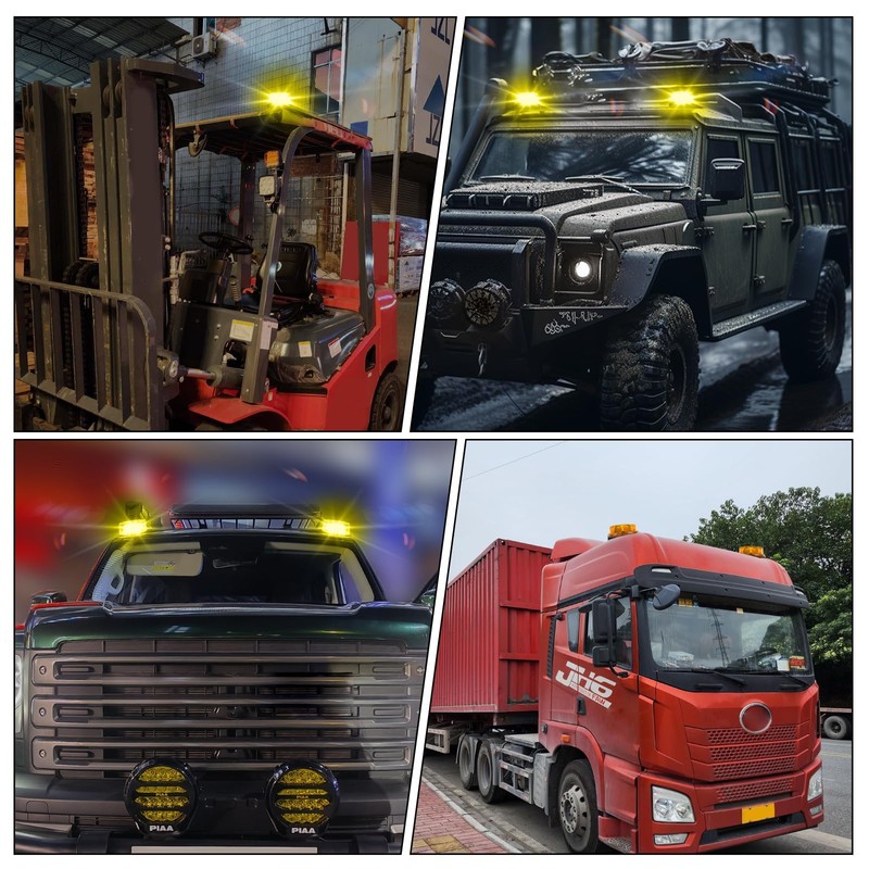 YnGia Emergency Flashing Lights, 2PCS Strobe Flash Light Beacon Safety