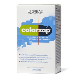 L'OREAL TECHNIQUE L'Oral Technique ColorZap Hair Color Remover - Leaves Hair Ready For Immediate Recoloring, Ideal For All Color Corrections