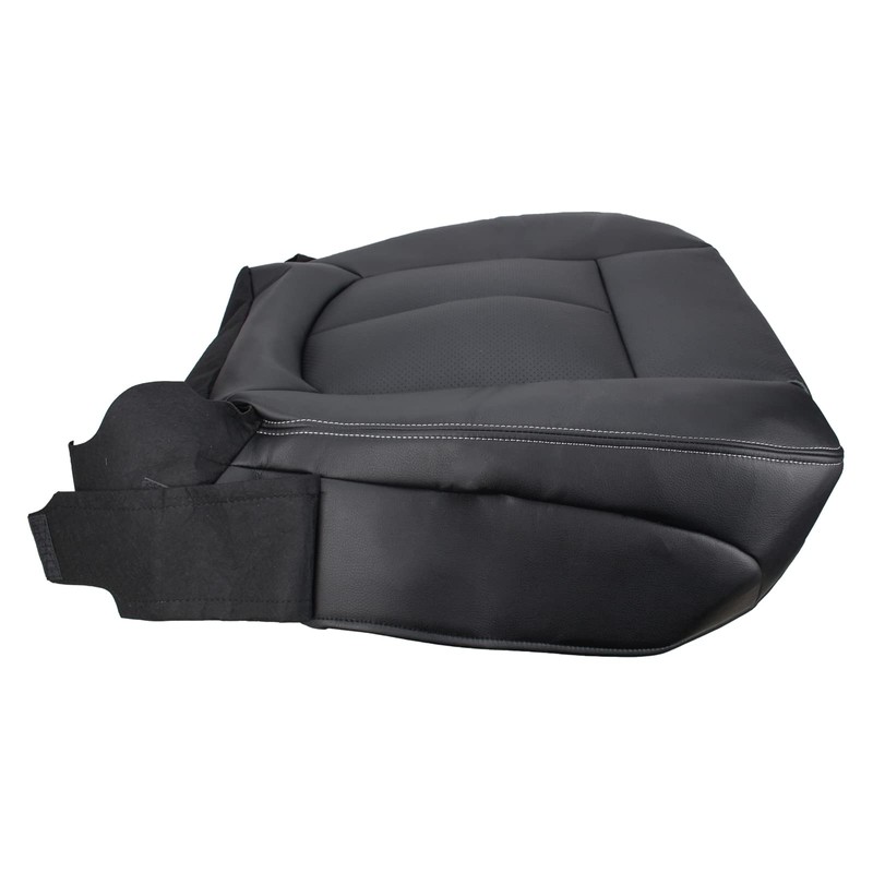 AUTOKAY Black Driver Bottom Leather Seat Cover Fits for Ford