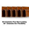 J Channel Desk Cable Organizer by SimpleCord ? 5 Brown