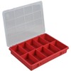 DURATOOL D01829 10 Compartment Organiser Box, Red - 35mm x
