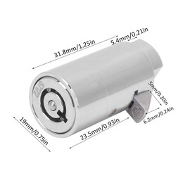 Zerodis Vending Machine Lock Single Opening Key Vending Zinc Alloy Vending Machine Lock Cylinder