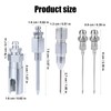 5pcs Grease Gun Needle Tip Kit, Grease Needle Dispenser Hardened