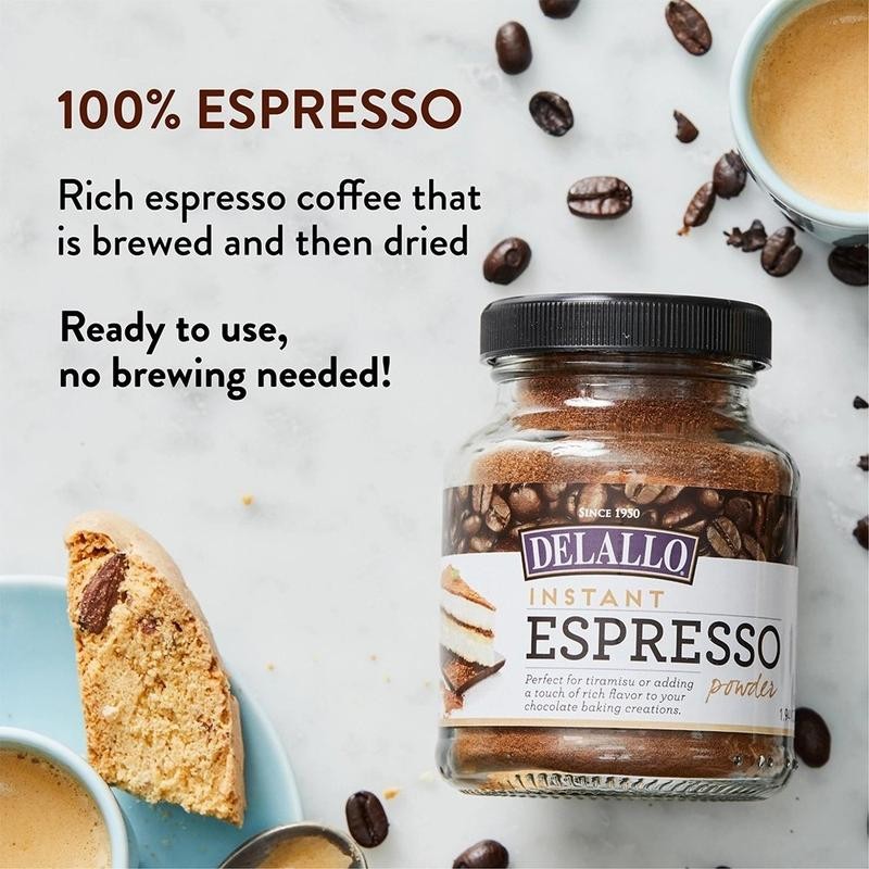 Instant Espresso Powder (by DeLallo) from Italy (55 g)