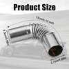 Taicols Diesel Heater Exhaust Pipe, Stainless Steel 24mm with 2