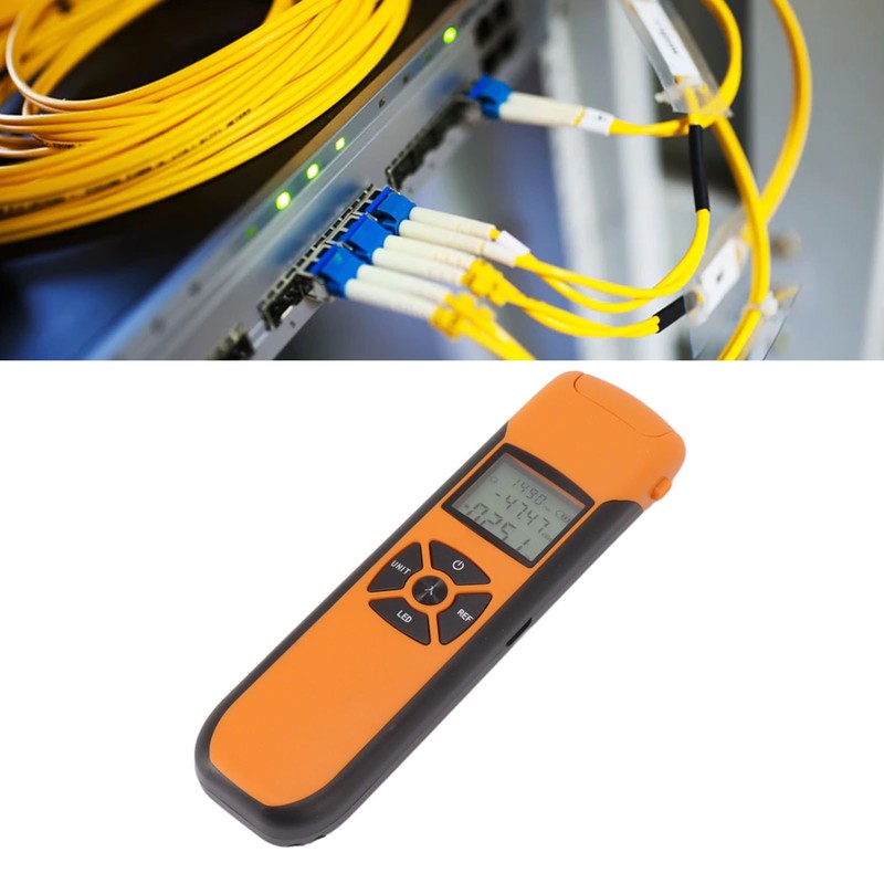 Mini Optical Power Meter High Accuracy Rechargeable Portable Fiber Optic