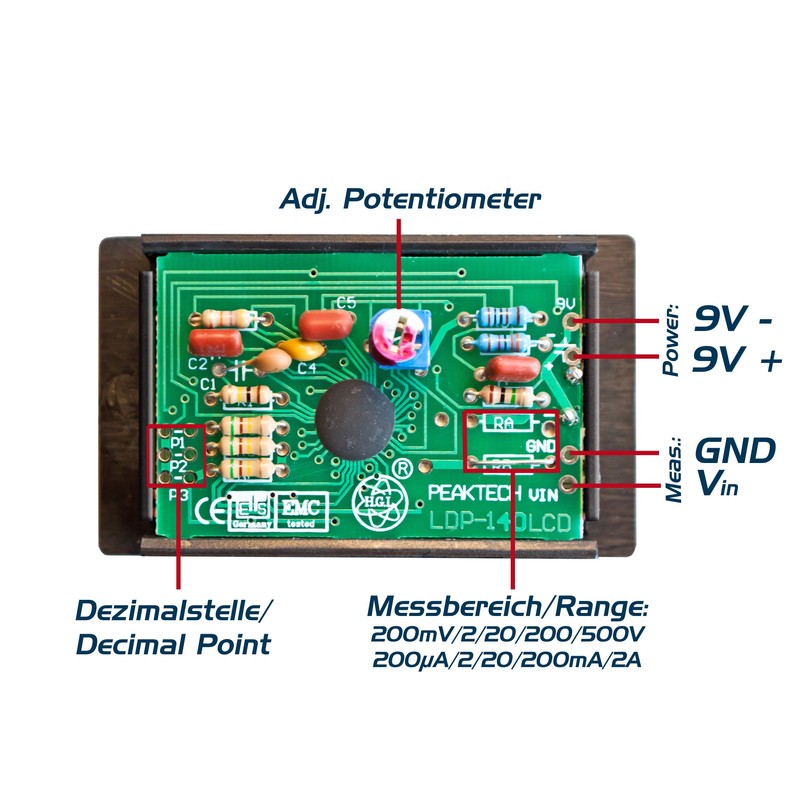 Peak Tech LDP – 140 Digital Voltmeter/Ammeter as Instrument QTY:
