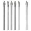 Piutouyar Round Shank Triangle Head Drill Bit, 6 Pack 4