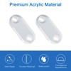 INCREWAY 20pcs Acrylic Connect Brackets, Clear Transparent Plastic Bracket, Flat