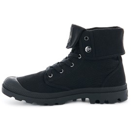 Palladium Women's Baggy Canvas Boot, Black/Black, 8 M