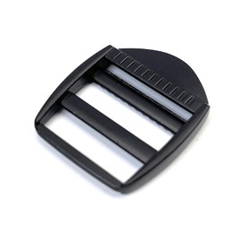 VersaKits 8 Pcs 1 Inch Heavy Duty Ladder Lock Buckle Matte Black Durable Metal Adjustable Slide Buckle for Backpack Straps Webbing Release Adjuster Slider for Sewing Projects