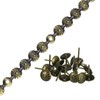 sourcing map Upholstery Tacks Strips, 1Meter Flower Decorative Nail Trims