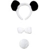 Petitebella Headband Bowtie Tail Adult Costume (Panda, One Size)