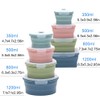 K HOME VT Collapsible Silicone Food Storage Container Set (INDIGO)