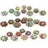 JGARTS Dotted Mix Color Multi Designed Ceramic Cupboard Cabinet Door